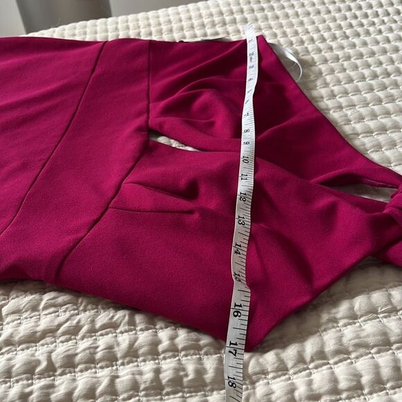 Katie May Edgy One Shoulder Dress Fuchsia Pink Size Large - Picture 6 of 13